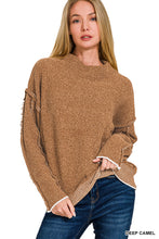 Load image into Gallery viewer, Z Mock Neck Chenille Sweater