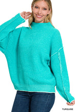 Load image into Gallery viewer, Z Mock Neck Chenille Sweater