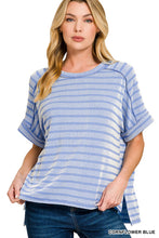 Load image into Gallery viewer, Z Rib Striped S/S Tee