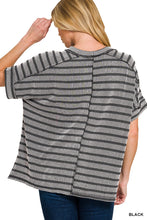Load image into Gallery viewer, Z Rib Striped S/S Tee