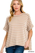 Load image into Gallery viewer, Z Rib Striped S/S Tee