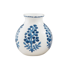 Load image into Gallery viewer, Blue Floral Bud Vases- Mud Pie