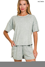 Load image into Gallery viewer, Z Acid Wash Short Set