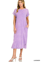 Load image into Gallery viewer, Z Washed S/S Midi Dress