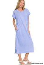 Load image into Gallery viewer, Z Washed S/S Midi Dress