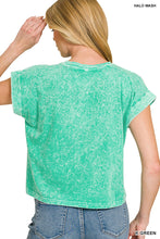 Load image into Gallery viewer, Z Acid Wash Cropped Tee