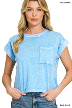 Load image into Gallery viewer, Z Acid Wash Cropped Tee