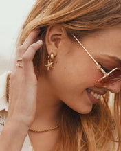 Load image into Gallery viewer, Parker Starfish Gold Huggie | Kendra Scott