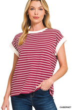 Load image into Gallery viewer, Z Cap Stripe Sleeve Tee