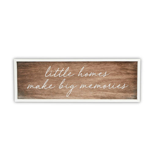 Dark Wood Sign-Little Homes