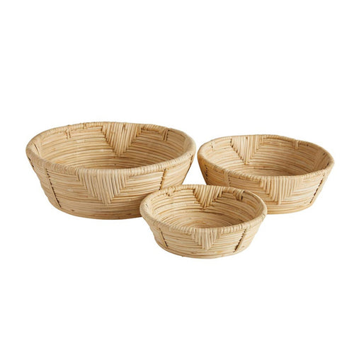 Rattan Fali Design Bowl - Set of 3