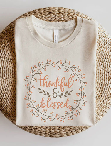 Thankful and Blessed Tee