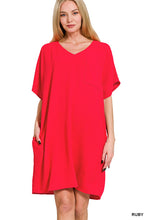 Load image into Gallery viewer, Z V-Neck T-Shirt Dress