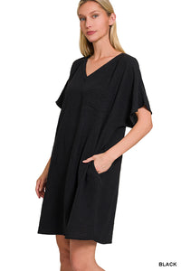 Z V-Neck T-Shirt Dress