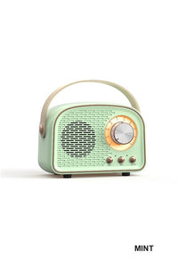 Mini Retro Radio Bluetooth Speaker