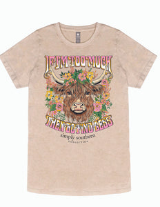 SS Too Much Acid Wash Tee