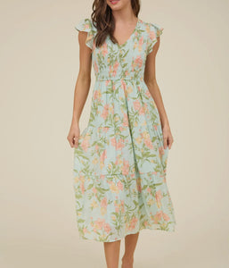 Lisa Tiered Midi Dress