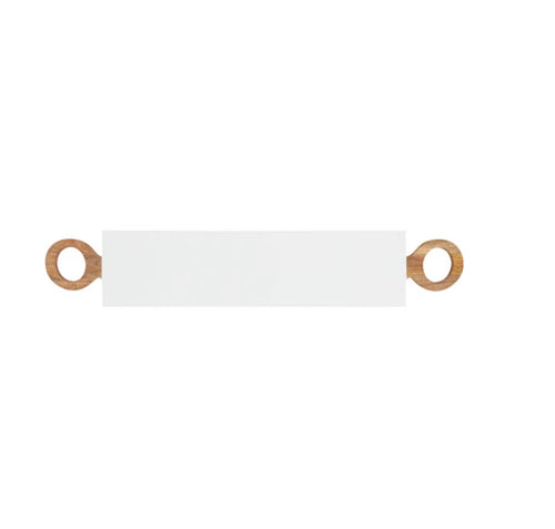 White Lacquer Handle Long Board