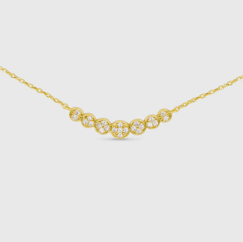 CZ Curve Necklace