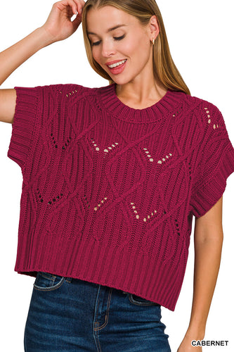 Z Cable Knit Sweater