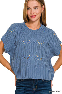 Z Cable Knit Sweater