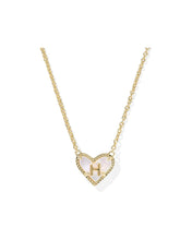 Load image into Gallery viewer, Heart Letter Pendant