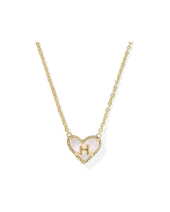Heart Letter Pendant