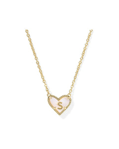 Heart Letter Pendant