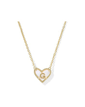 Load image into Gallery viewer, Heart Letter Pendant