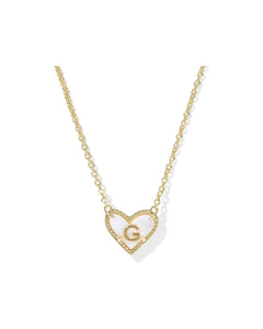 Heart Letter Pendant