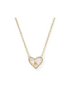 Heart Letter Pendant