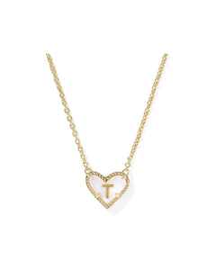 Heart Letter Pendant