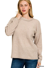 Load image into Gallery viewer, Z Ribbed Hacci Pocket Sweater