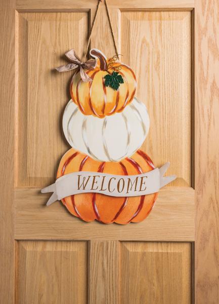 Mud Pie Pumpkin Door Hanger