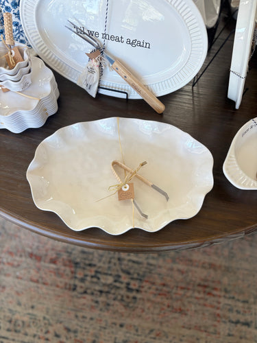 Ruffled Melamine Platter