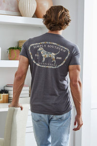 SS Mens Camo Dog Tee