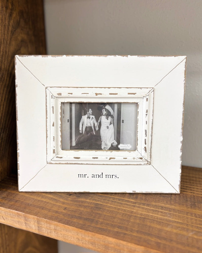 4x6 Distressed Wedding Frame