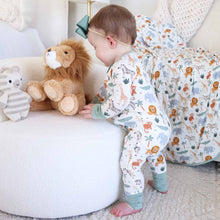Load image into Gallery viewer, Safari Snuggles Convertible Zip Romper