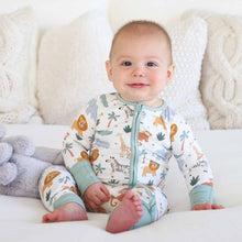 Load image into Gallery viewer, Safari Snuggles Convertible Zip Romper