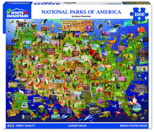 Load image into Gallery viewer, National Parks Map (1976pz) - 1000 Piece Jigsaw Puzzle