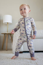 Load image into Gallery viewer, Convertible Bamboo Zip Romper | Camo Cutie