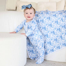Load image into Gallery viewer, Betsy's Blooms Ruffle Zipper Footie