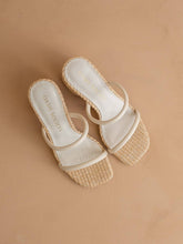 Load image into Gallery viewer, Margaret Rattan Heel Beige