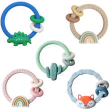 Load image into Gallery viewer, *NEW OPTION* Ritzy Rattle™ Silicone Teether Rattles