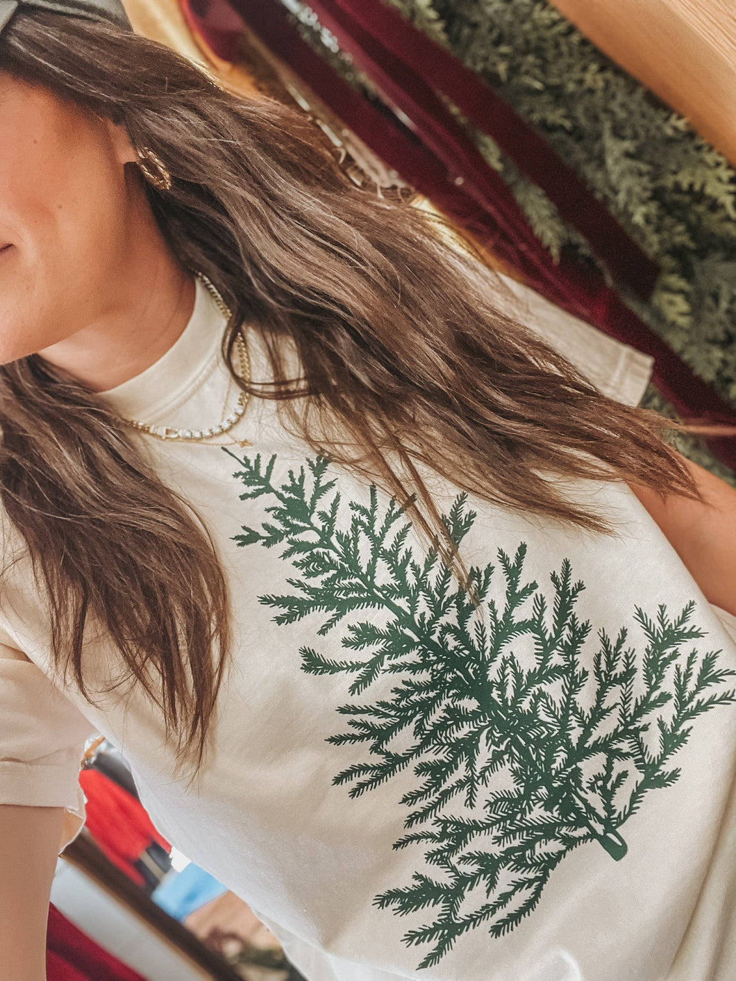 Retro Christmas Tree Christmas Tee