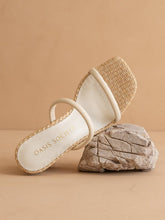 Load image into Gallery viewer, Margaret Rattan Heel Beige