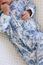 Load image into Gallery viewer, Betsy's Blooms Ruffle Zipper Footie
