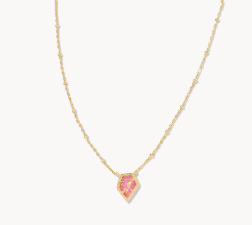 Framed Tess STLT Gold Luster Rose Pink Opal