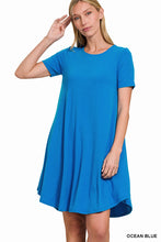 Load image into Gallery viewer, Z Cap Sleeve Short Dress