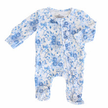 Load image into Gallery viewer, Betsy's Blooms Ruffle Zipper Footie